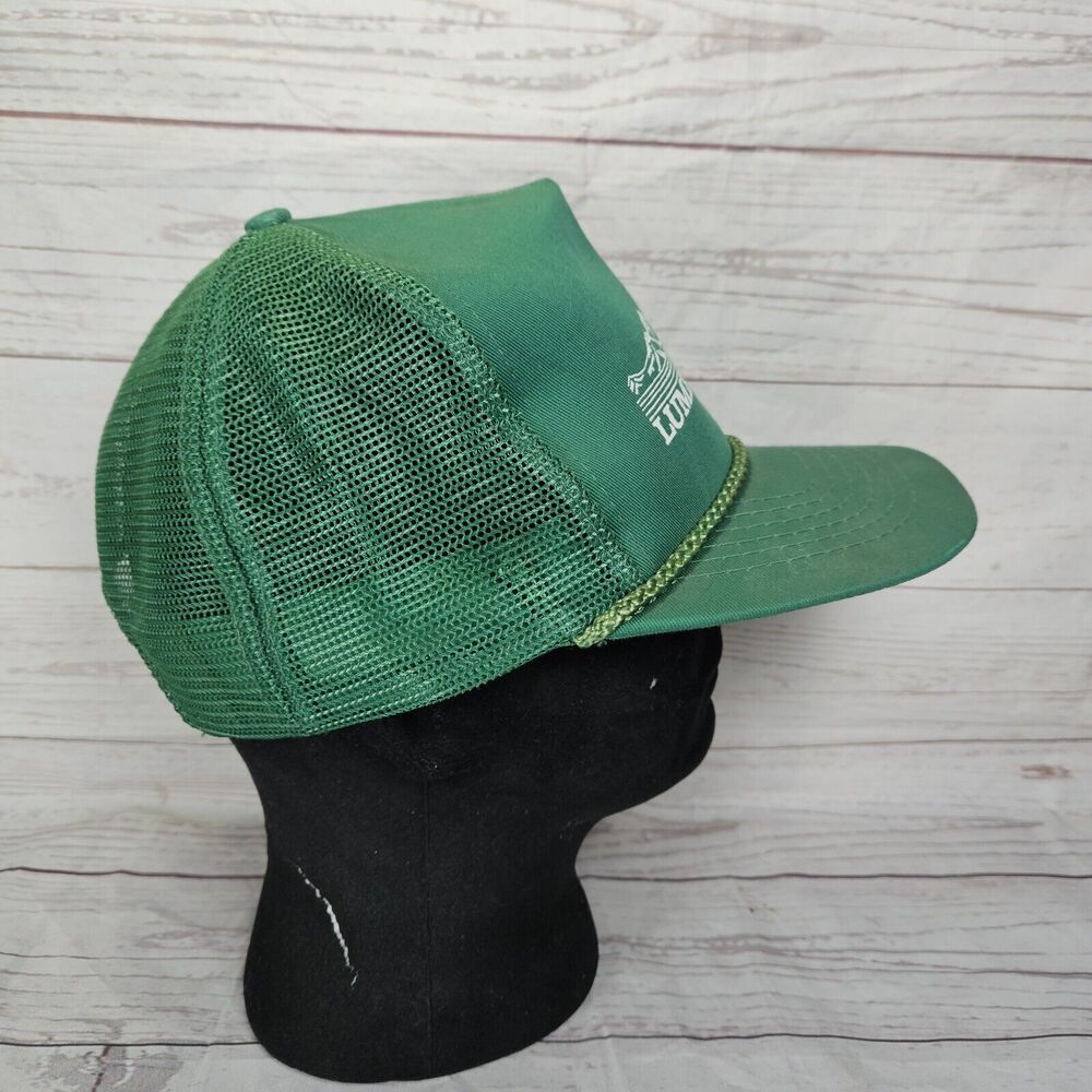 Vintage Otto Cap Mesh Rope Hat Lumbermen's Hat Green Snapback - Picture 5 of 7